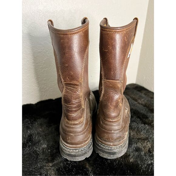 Carhartt CMP1200 Mens 9 M Waterproof Steel Toe Brown Pull-On Boots main image 6